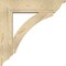 Ekena Millwork Thorton Traditional Rough Sawn Bracket w/ Offset Brace, Douglas Fir, 8"W x 32"D x 32"H BKT0806X32X32THR01RDF - alternate 4